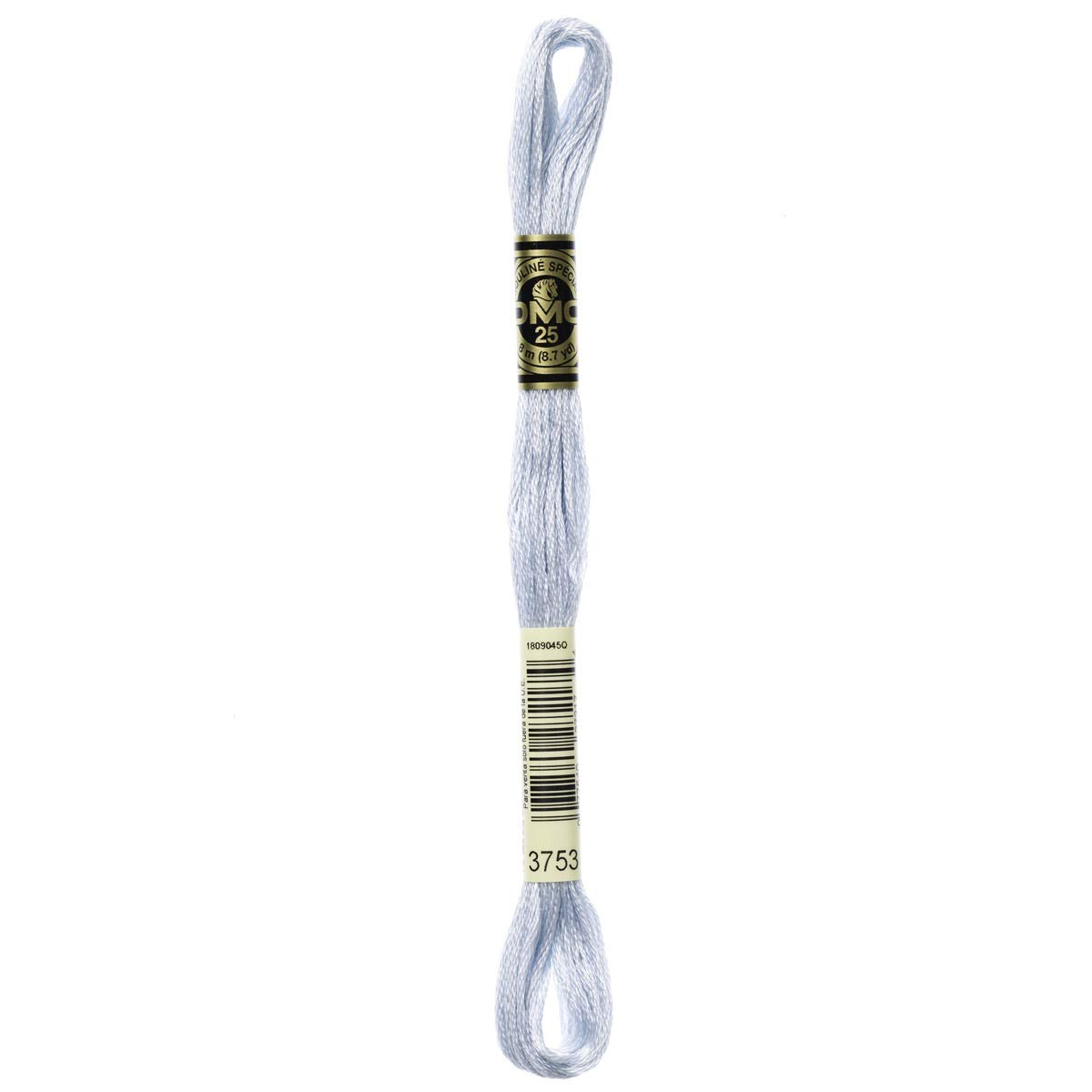 DMC Embroidery Floss Mouline Stranded Cotton Thread for Hand Embroidery and Sewing - Colour No: 3753-3 x 8m Skeins — image 1