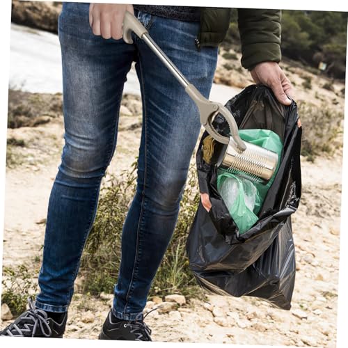 PRETYZOOM 1Pc Trash Clamp Rubbish Picker Tool for Sanitary Workers Garbage Cramp Iron with Non Slip Handle Easy Cleanup for Outdoor Use - Image 9