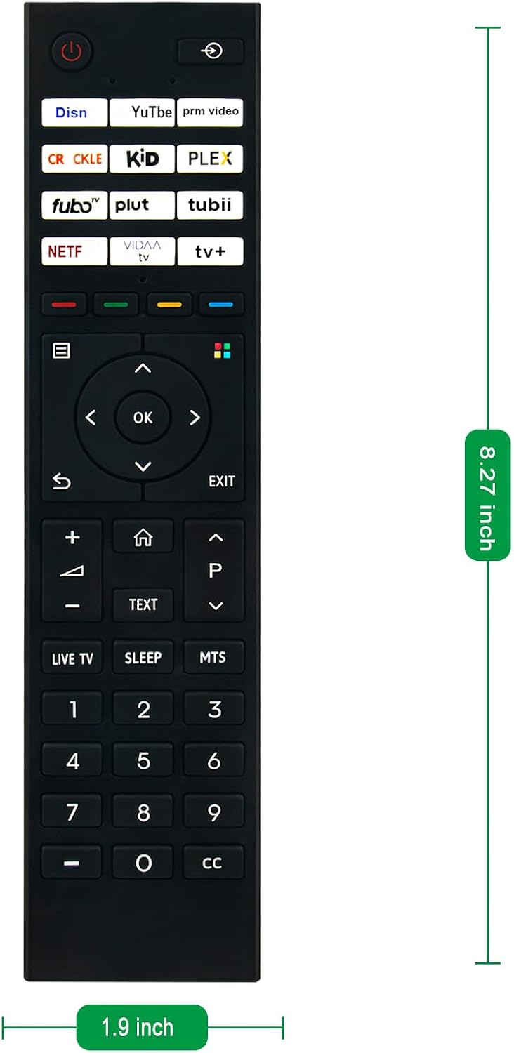 TV Replace Remote Control Compatible with Toshiba V35 Series LED Full HD Smart VIDAA TV 32V35MU 43V35MU