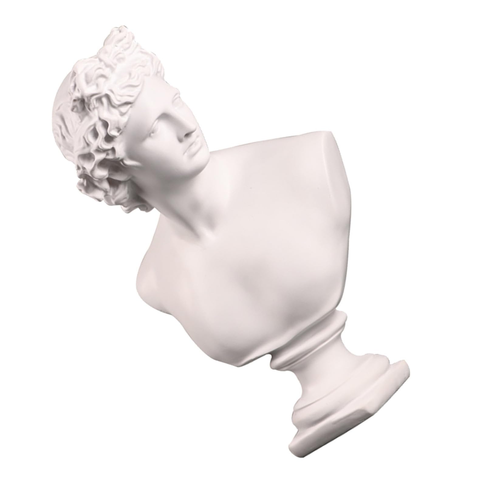 OUNONA Rzeźby Dekoracja Domu Żywica Gipsowa Figurka Dawid Statua Gipsowa Rzeźba 19x14x31cm Do Dekoracji