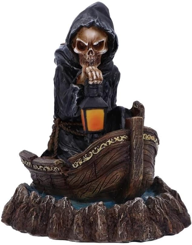 Nemesis Now Scent of The Styx Grim Reaper Backflow Incense Burner 16.6cm,Black