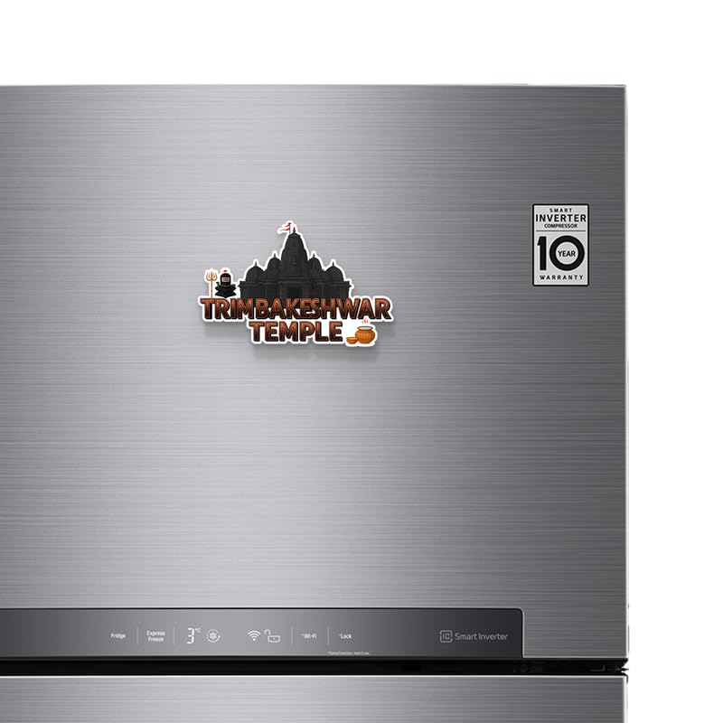Image of Trimbkeshwar Fridge Magnet, Glossy Finish, Stylish Magnet for Fridge, Wardrobe & Metal Surfaces