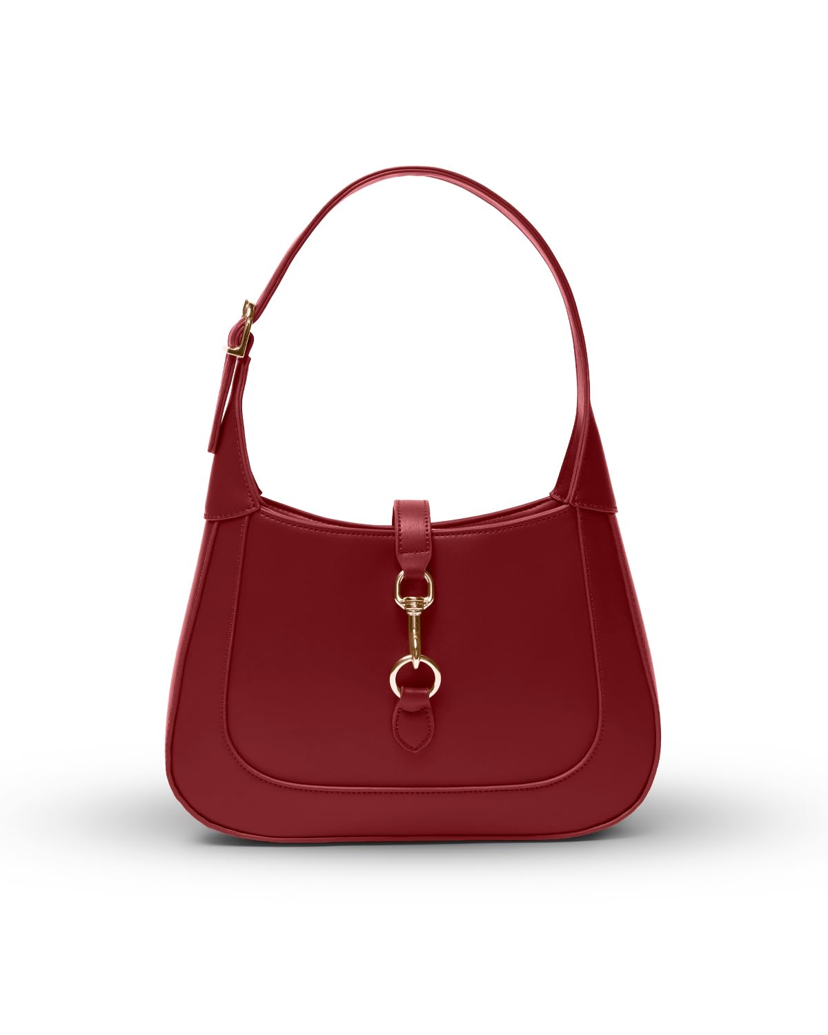 Shoulder Bag for Women - Small Shoulder Purses - Top Handle Structured Handbags - Adjustable Strap Vegan Leather