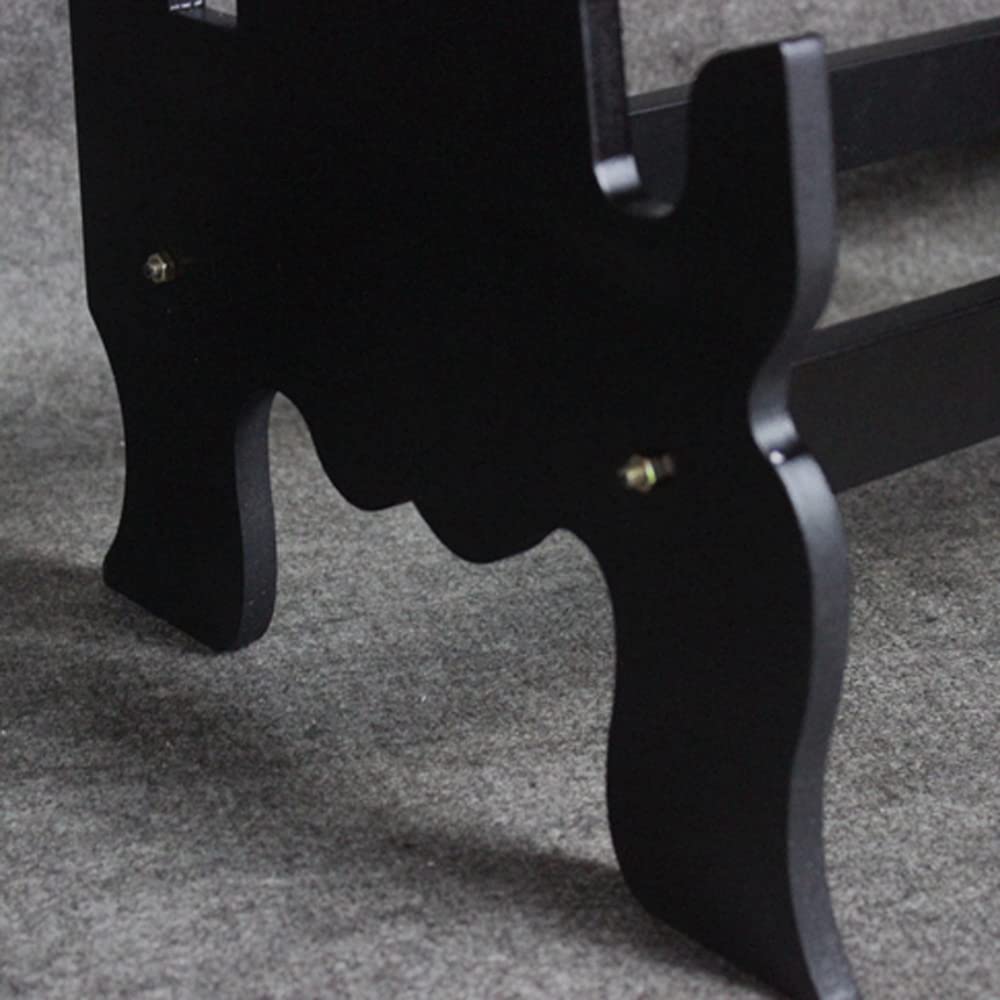 Soporte De Exhibición De Espada, Estante para Cuchillos Integrado De Piso De Madera Perchas Decorativas De Soporte De Katana Multicapa Ajustable Grande para Almacenar Varias Espadas