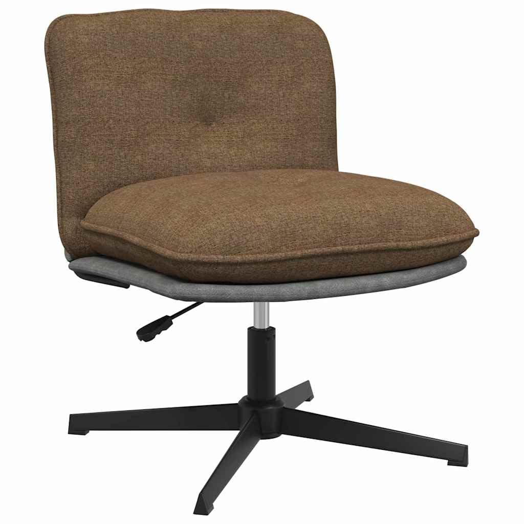 Chaise de bureau pivotante taupe réglable en hauteur siège ergonomique