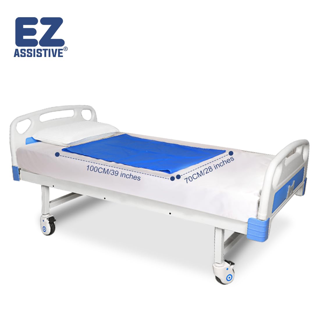 Drap de Glisse pour Transfert Médical - Taille 70x100 cm - Nylon Anti-Friction Lavable 80°C - Pour Personnes Âgées et Mobilité Réduite - Transfert Sécurisé Lit/Fauteuil/Canapé