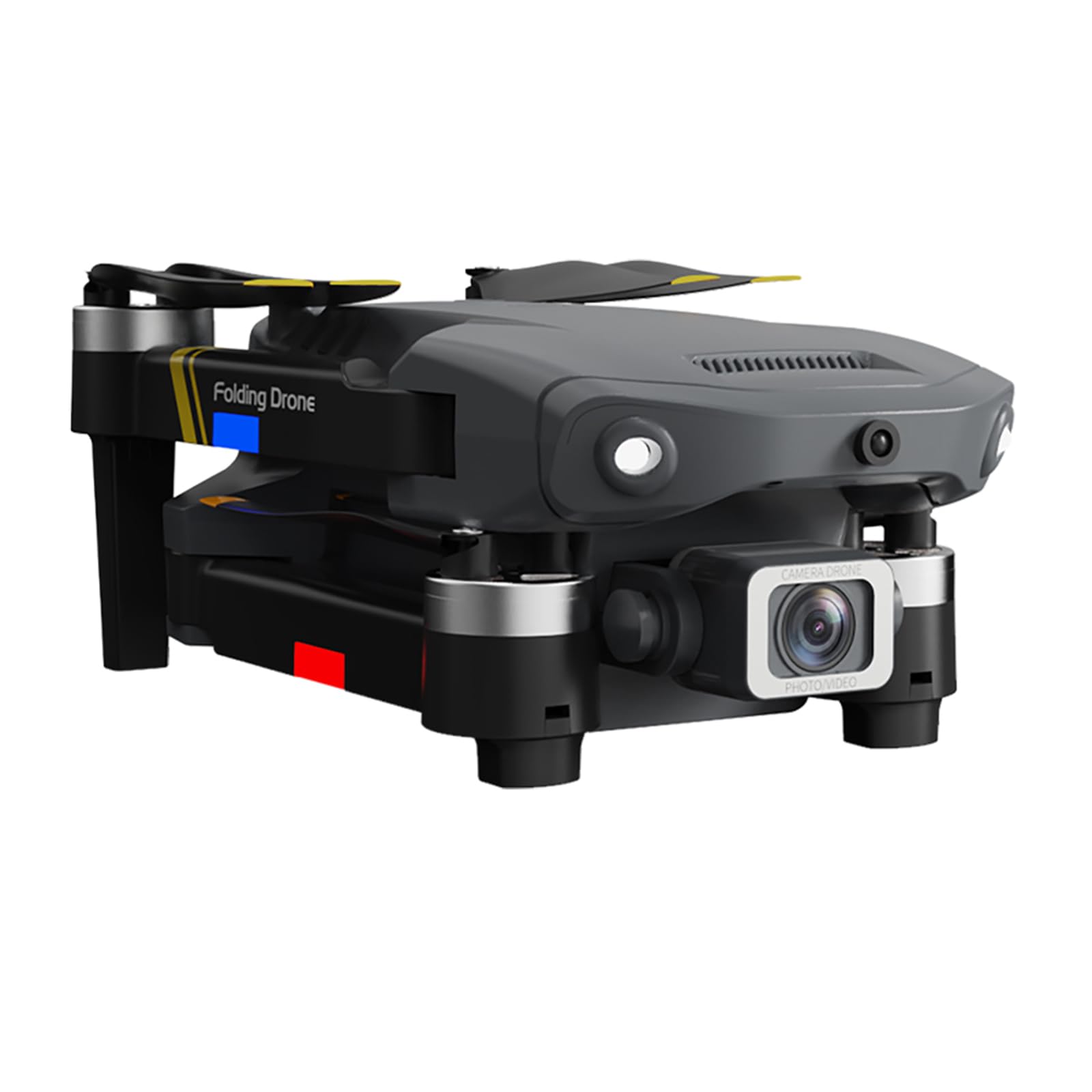 Drone Quadcopter Plegable S175 con Cámara Dual 4K, Seguimiento Inteligente, Motor Sin Escobillas, Mapeo 5G, Vuelo de Trayectoria, Retorno con Una Tecla, Estuche de Transporte (cámara 4k 3 baterías)