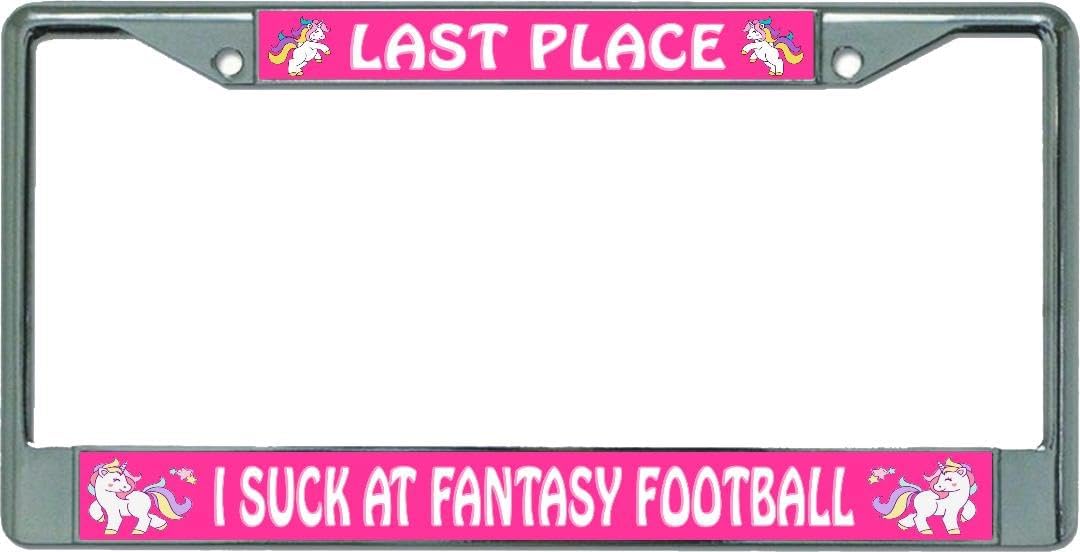 I Suck at Fantasy Football #3 Chrome License Plate Frame
