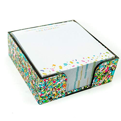 Taylor Elliott Designs Confetti Acrylic Sticky Note and Holder Set