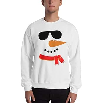Snowman Sweater Snowman Christmas Sweater for Men White at
