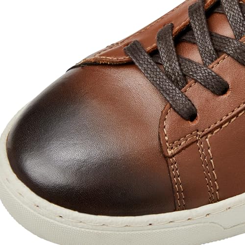 Image of Bruno Magli Men's Diego Sneakers, Leather Shoes, Lace-Up Casual Shoes