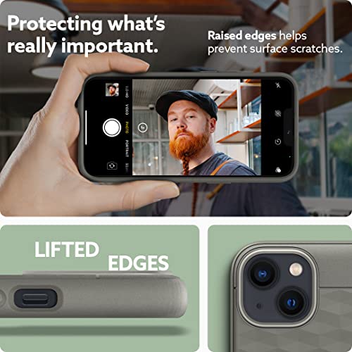 Image of CASEOLOGY by Spigen Parallax Back Cover Case Compatible for iPhone 13 (TPU and PC /Poly Carbonate | Ash Gray)