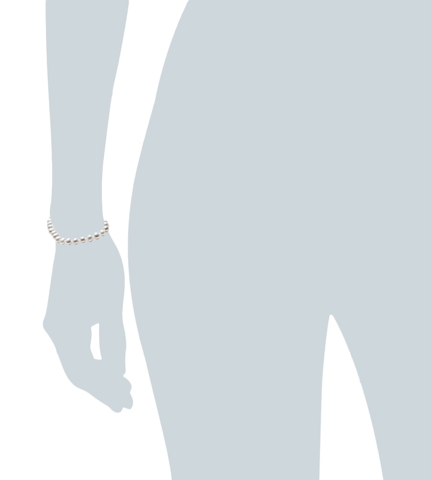 SilverLuxe 14kt Gold Genuine Freshwater Pearl Bracelet 5-6mm 7.5"