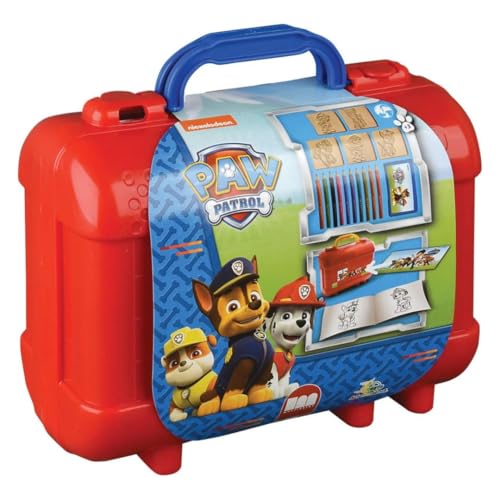 Multiprint Valise Travel Set Paw Patrol Boy, Made in Italy, Livre de Coloriage, avec Puzzles et...