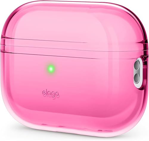 Miniatura 13 de elago Funda transparente compatible con AirPods Pro de 2ª generación, compatible con AirPods Pro 2, funda protectora, a prueba de golpes, carga