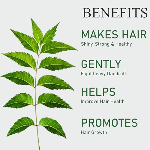 Image of Khadi Neem Hair Cleanser - 100% Herbal Shampoo for Dandruff, Itchy Scalp & Oil Control - Antibacterial, Sulfate-Free, Paraben-Free - 400ml