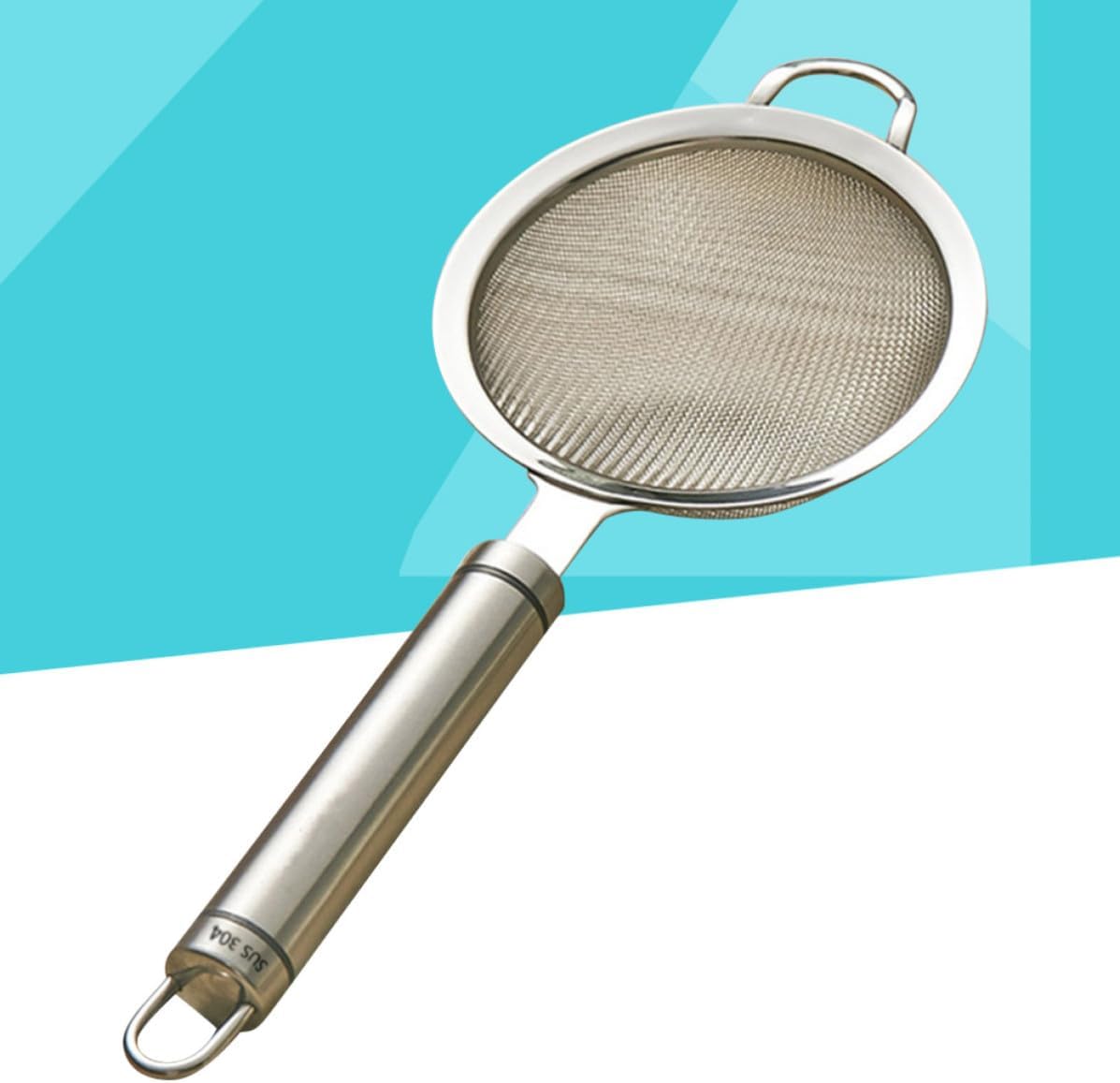 Stainless Steel Pasta Strainer Size 1 Mesh Skimmer Spoon