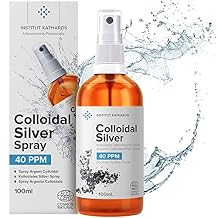 Colloidal Silver Liquid 3.4 fl oz Spray Bioactive Hydrosol Silver Water Natural Nano Sol Supplement Solution Ionic Minerals 40 PPM Organic Structured Colloidal Spray