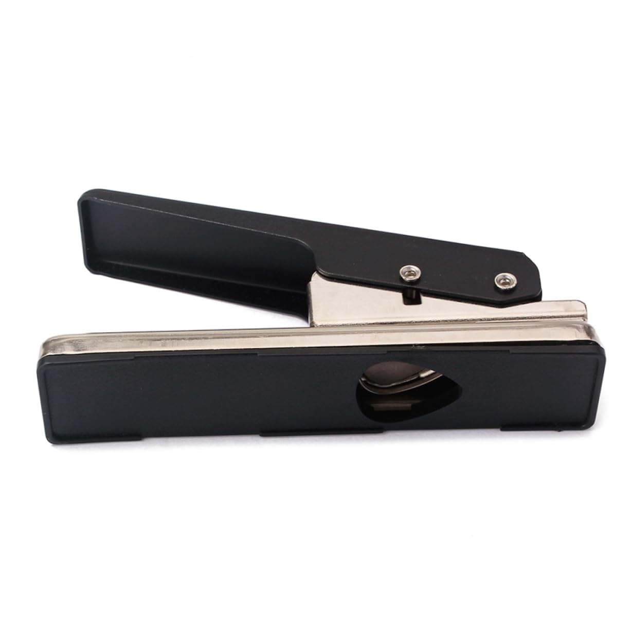 Cutter R26 Professionale per Plettri Chitarra, Nero | Abs e Pvc, Forma Precisa e Design Definito, Base in Plastica, Metallo e Plastica