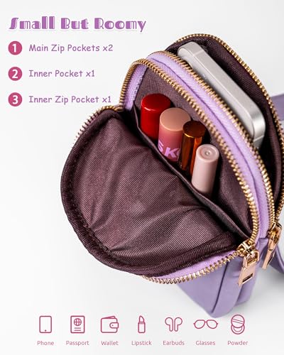 Birthday Gifts for 8 9 10 11 12 13 14 15 16 17 18 19 Year Old Girls, Monogram Crossbody Bags for Women Girls, Mini Lightweight Cross Body Purse, Cute Trendy Travel Fanny Pack with Letter3