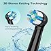 iO Toothbrush Heads with for Gentle Care & Sensitive Teeth,iO Toothbrush Replacement Heads Compatible with Oral B iO 10 9 8 7 6 5 4 3 Series Electric Toothbrush,Black