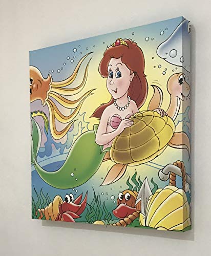 Tableau LED La Sirène CCRETROILUMINADOS d'exception en 80x80 - 3