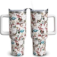 owbgsdh 40 oz Christmas Tumblers with Handle and Straw only .99: eDeal Info