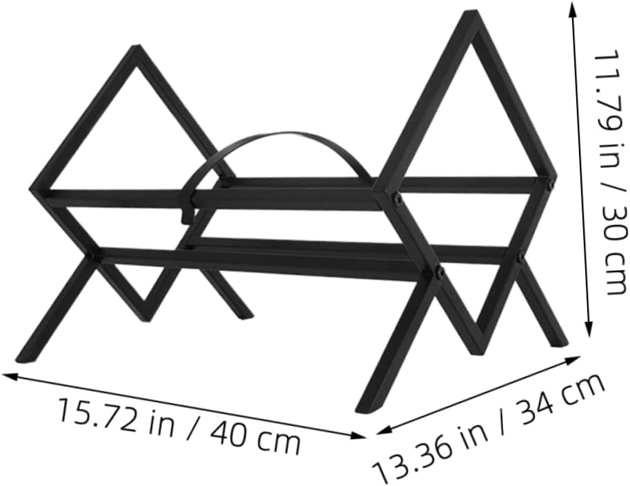 Luxshiny Desktop Vinyl Record Holder Black Iron Book Storage Organizer for Magazines and Office Supplies Multi-Functional Stand for Home and Office Use