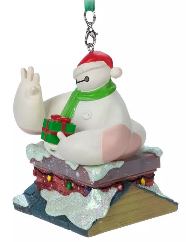 Disney Store Baymax Light-Up Hanging Ornament, Big Hero 6, Red, Green, Gold, Silver - Image 3