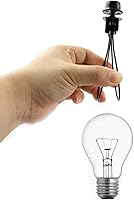 Vista 3 de DZS Elec Soporte de bombilla redonda negra con pantalla de lámpara que fija remate accesorios de iluminación DIY clip en adaptador de pantalla