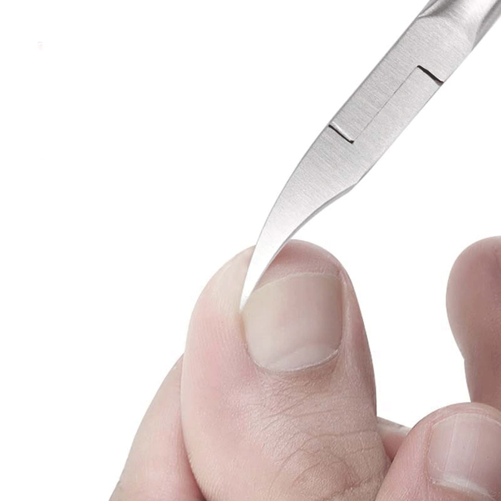 Nagelknipser, schwarzer Edelstahl, Maniküre-Schere for abgestorbene Haut, Nagelwerkzeug, Nagelkanten-Zange mit Widerhaken for abgestorbene Haut
