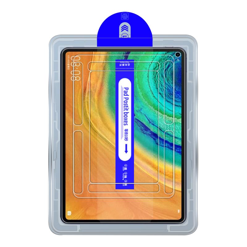 Kepuch Vidrio Templado Protector de Pantalla para Huawei MatePad Pro 10.8 2019/2021 10.8', con Herramienta de Auto-Alineación