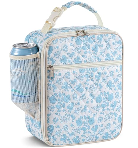 HBselect Insulated Lunch Bag for Women Girls Cute Reusable Lunch Bag Adult Large Wear-Resistant Cooler Lunch Box for Work/Picnic/Travel