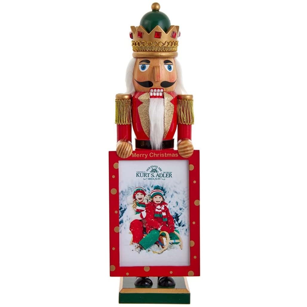 Casse-noisette Roi Kurt Adler cadre photo le cadeau de Noel familial ideal