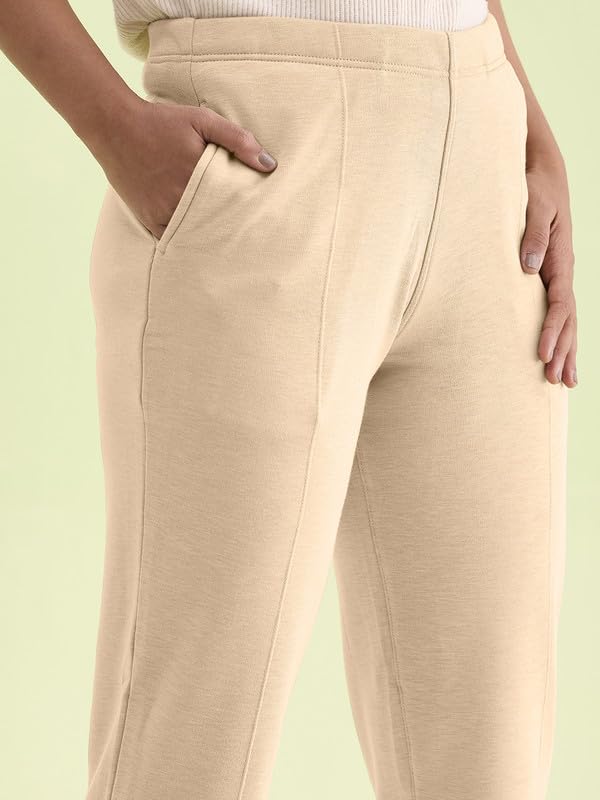 Image of GO COLORS Solid Ultra Warm Kurti Pant for Women | Mid Rise, Warm tech