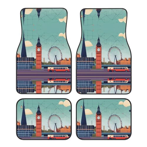Tapis de voiture I Love London pour protéger vos trajets en famille