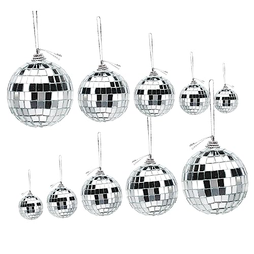 36 unidades de bolas espejadas reflectantes para fiestas, bodas y eventos: decoración para pisos de baile, árboles de Navidad y banquetes, color plata