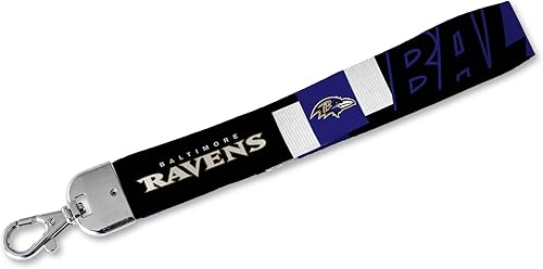 Miniatura 22 de Rico Industries NFL Football Correa Estándar de Muñeca Llavero, Linda Correa de Muñeca para Llaves de Coche, Distintivo de ID, Tarjeta, Billetera