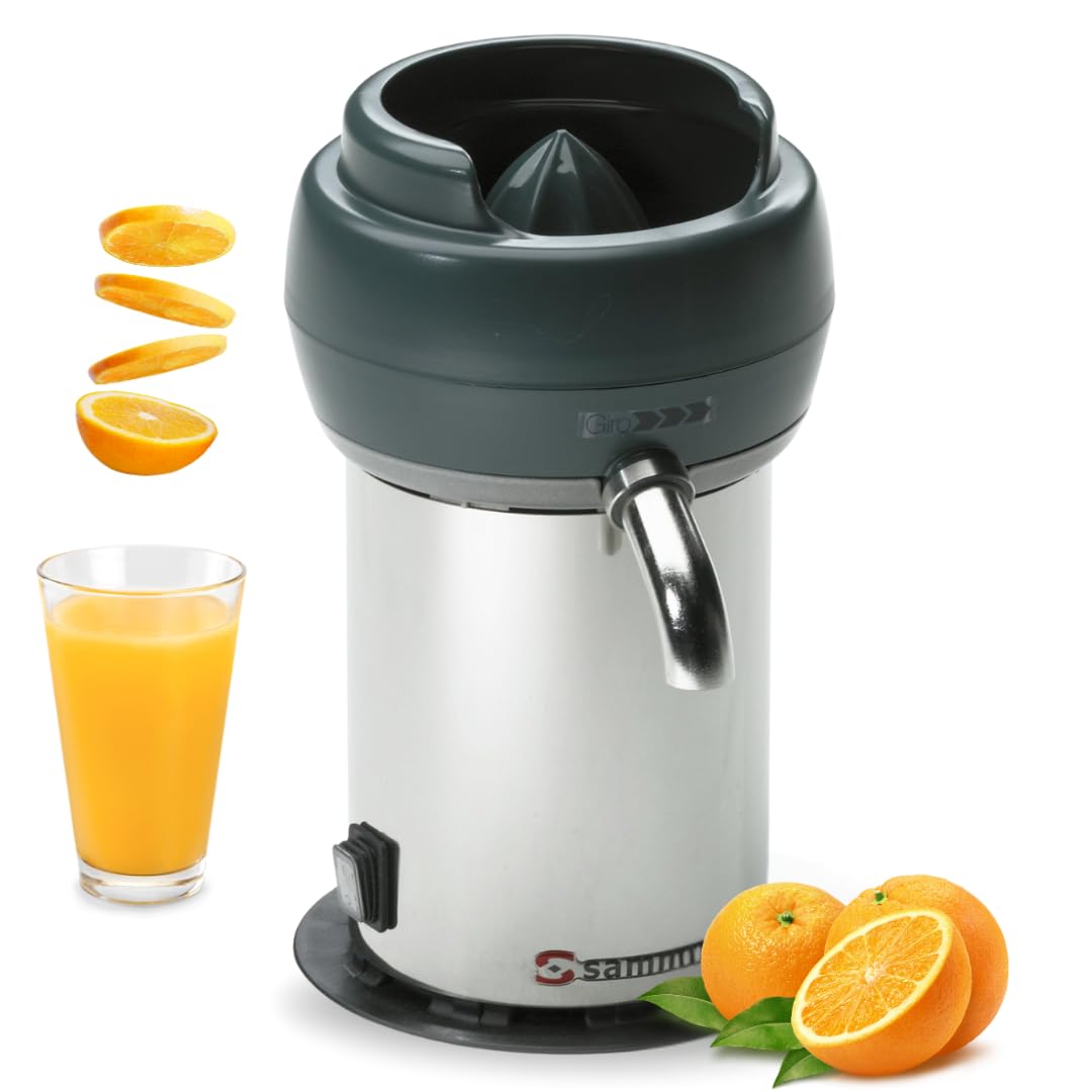 YOMMAK - Spremiagrumi elettrico professionale Sammic-ECM 130 W | Spremiagrumi manuale di succo e verdura in acciaio inox spremiagrumi | Ricambi spremiagrumi