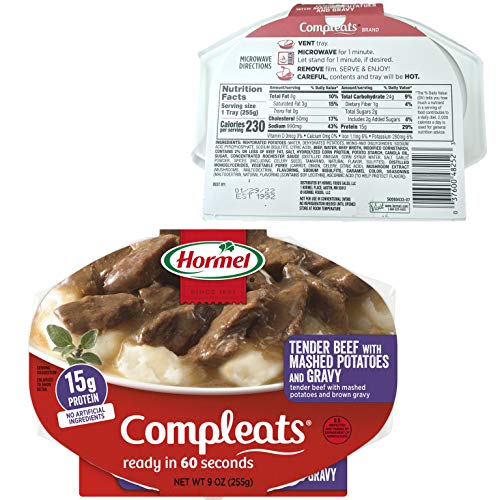 Hormel Compleats Ready To Eat Meals Variety Pack Of 5 Microwavable Ready Meals Pre Packaged Meals Ready In 60 Seconds Bundle With Grocery Shopping List Notepad By Snack Fun #TOP2