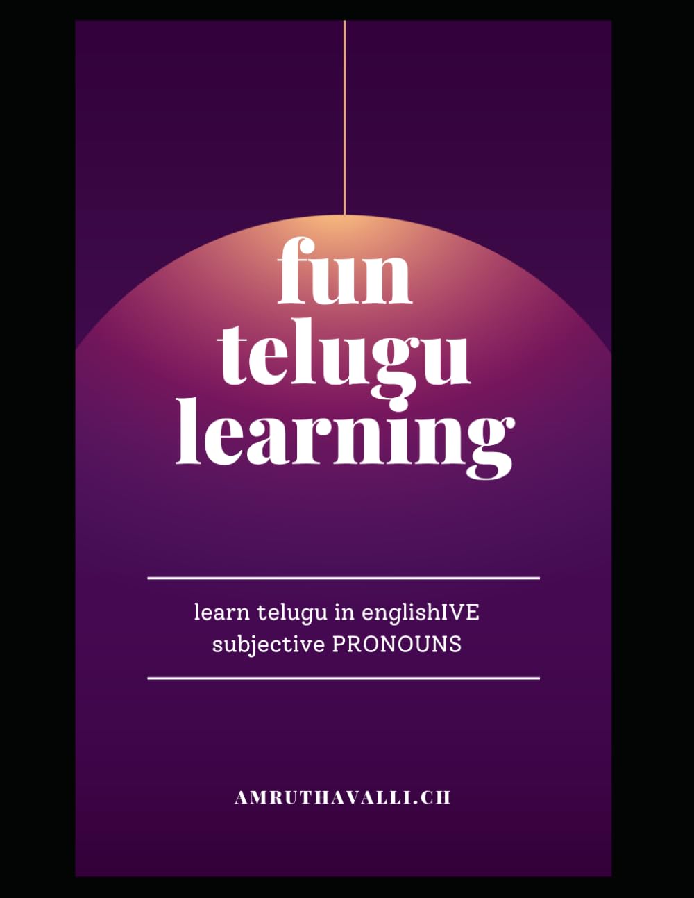 fun telugu learning pronouns: subjective pronouns
