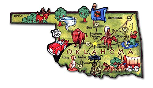 Imán decorativo grande Oklahoma Classic Magnets
