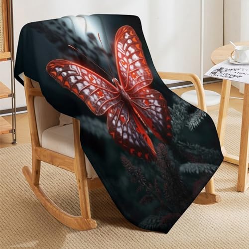 Couverture de balcon et camping flannel imprimé papillon - 8