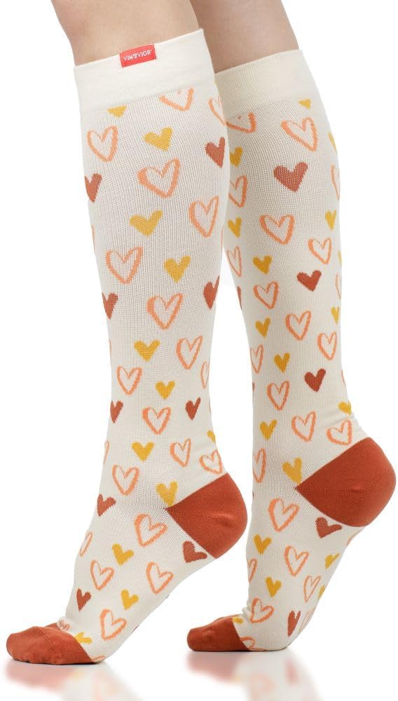 VIM & VIGR Merino Wool 15-20 mmHg Compression Socks for Women & Men (Solid Black, Large/X-Large (3))