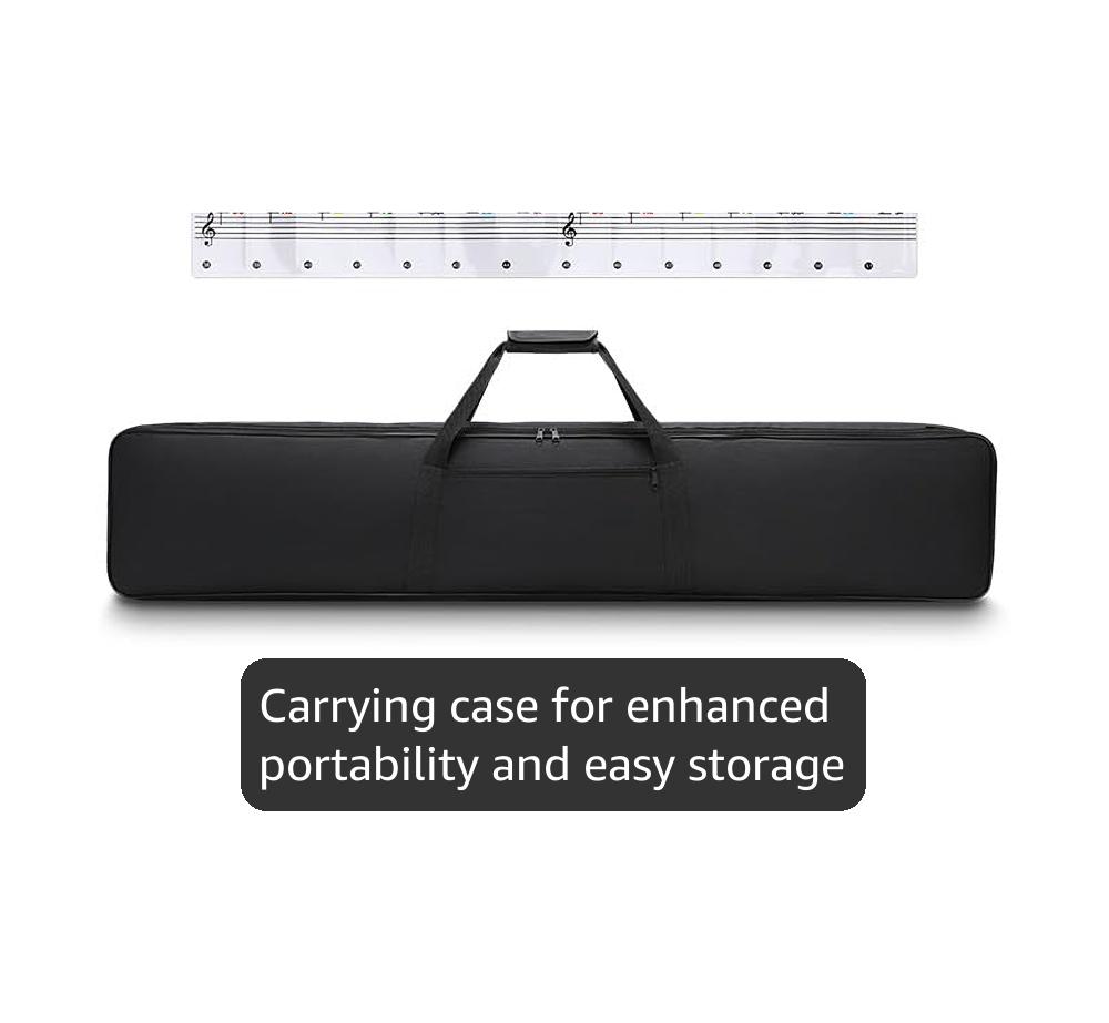 Donner DEP-1 Piano Keyboard 88 Keys, Beginner Digital Keyboard Piano Velocity-Sensitive Keys, Portable Electric Piano with Sustain Pedal, Carrying Case and Keyboard Stickers