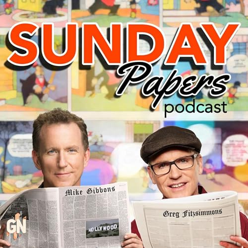 Sunday Papers Podcast Por Greg Fitzsimmons and Mike Gibbons arte de portada