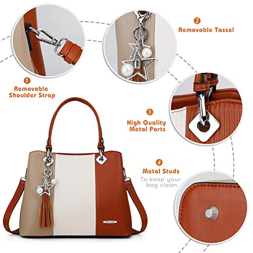 Handbags for Women with Multiple Internal Pockets in Pretty Color Combination