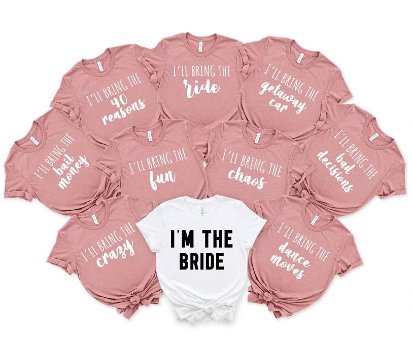 Product Image of the FastDeliveryTees Bachelorette Party Favors T Shirt - Bridesmaid Gifts, Bridal Party Gifts, Bride T Shirt, Bachelorette Party Shirt, Bridesmaid Shirts, Team Bride Tee