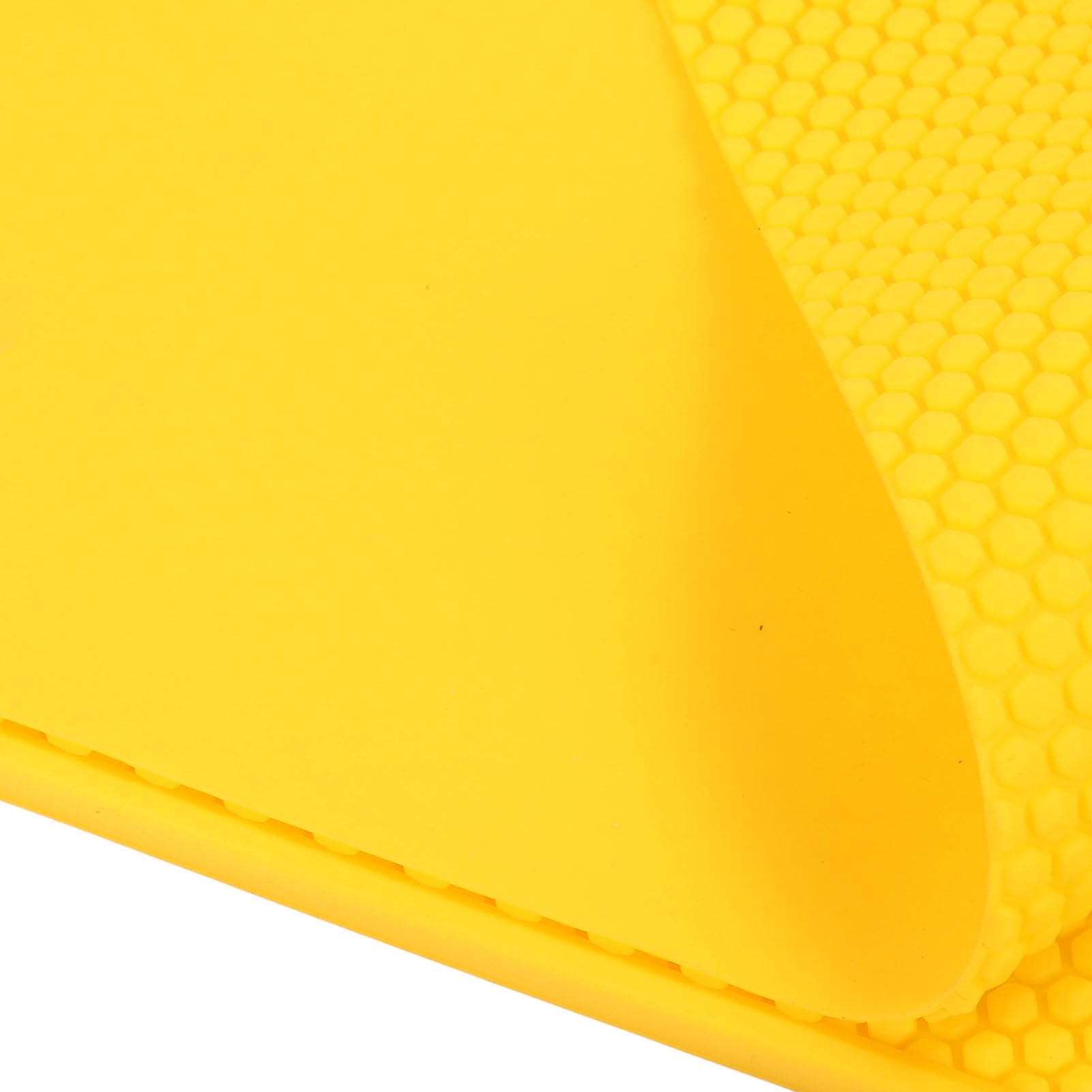 Silikonbienenwachsblattform, 2pcs Bienenwachs -Presseblattblechausrüstung Tragbar, Einfach zu Reinigen, Wiederverwendbar, Bienenwachspresse für die Imkerei (YELLOW)