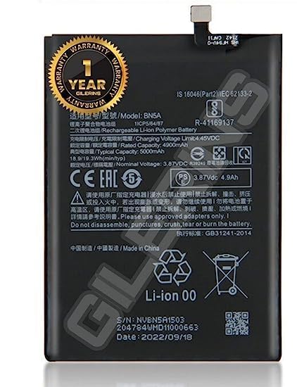 Image of Original BN5A Battery for Redmi Note 10 5G (Poco M3 Pro 5G) Battery with 1 Year warrenty****(SEP005436)